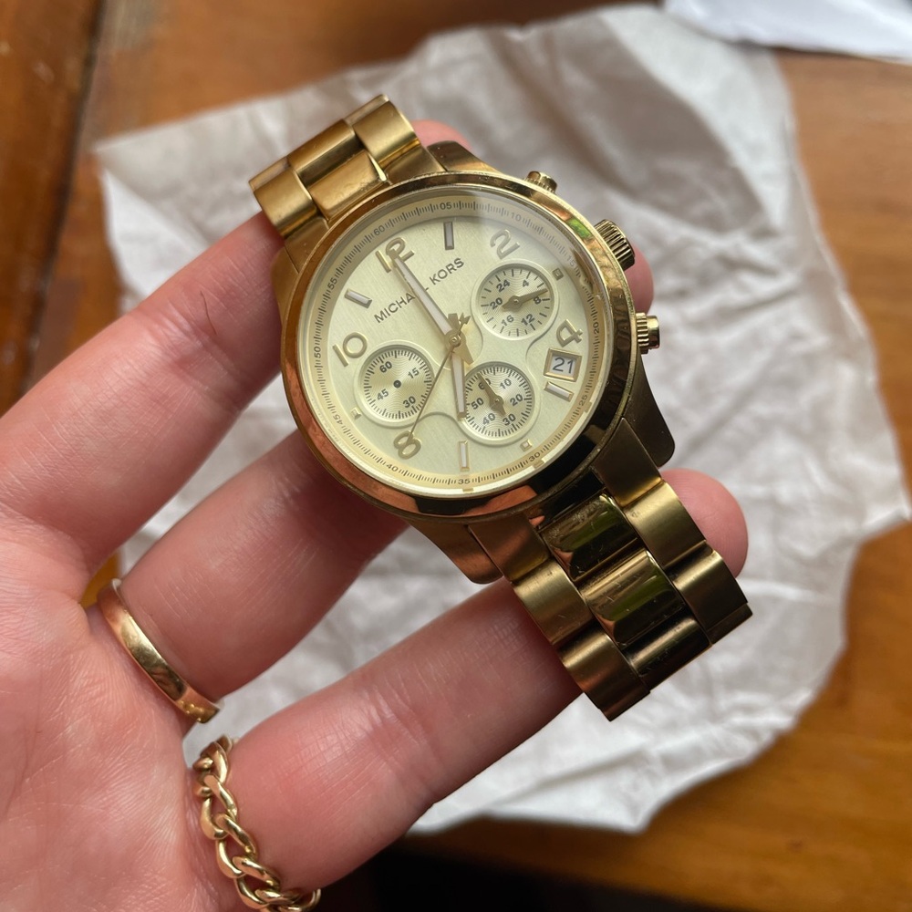 Michael Kors Runway Gold-Tone Watch